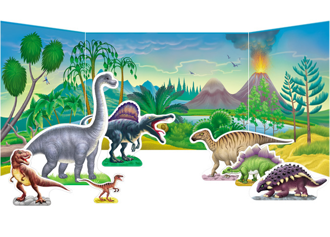 dinosaurs diorama