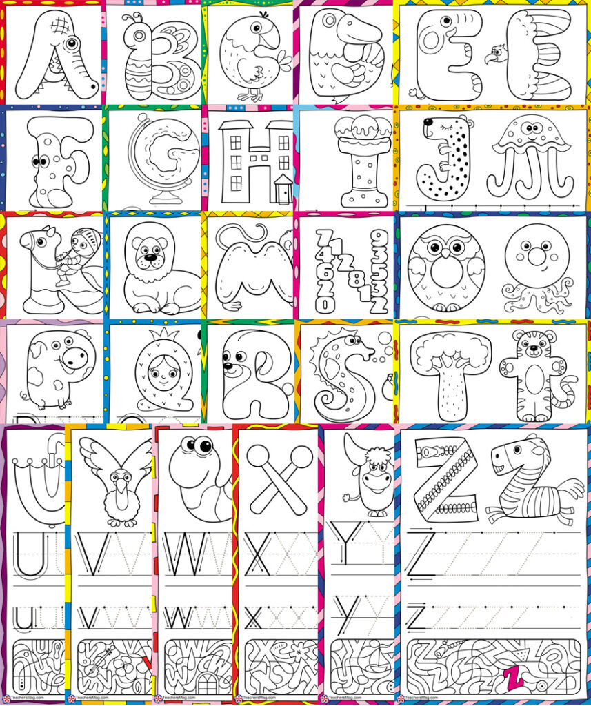 AZ Letter Tracing Worksheets BuyLapbook