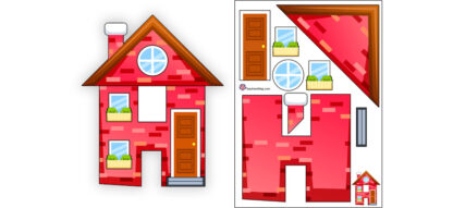 Letter H Craft for Preschoolers: H is for House!