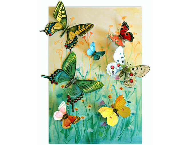 Easy Flapping Paper Butterfly Preschool Craft