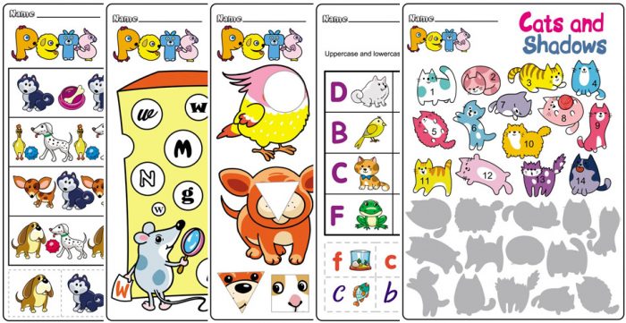 Animal Shadows Sorting Worksheet: Free Printable PDF for Kids