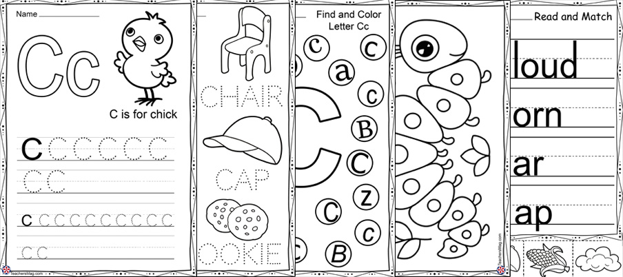 Letter C Worksheets BuyLapbook
