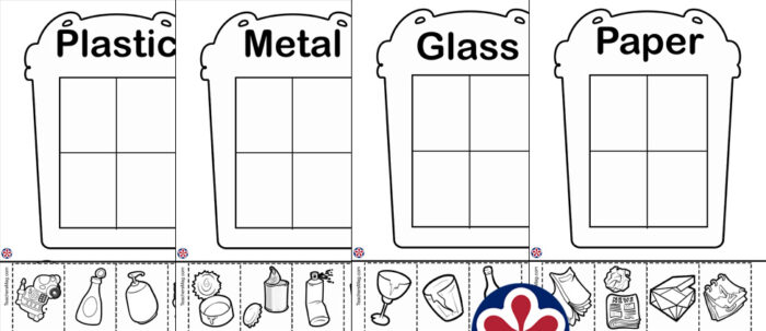 Recycling Sorting worksheets
