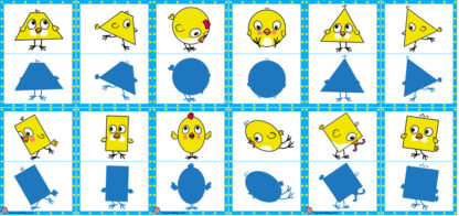 Chick Shapes Sorting Activity