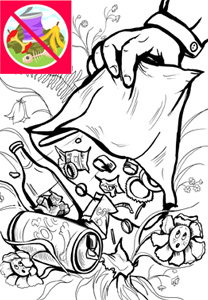 Ecologic coloring page