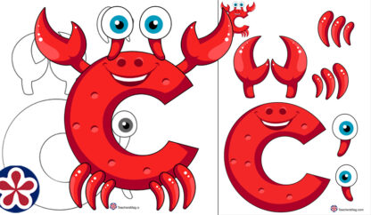 C is for Crab Template