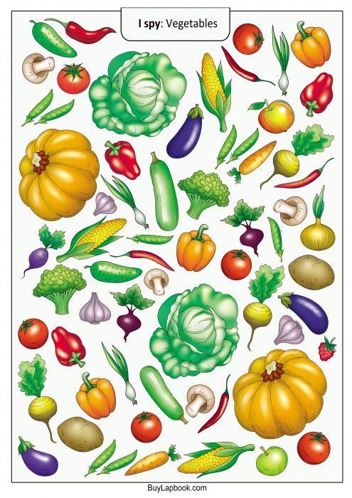 Vegetables Free Printable