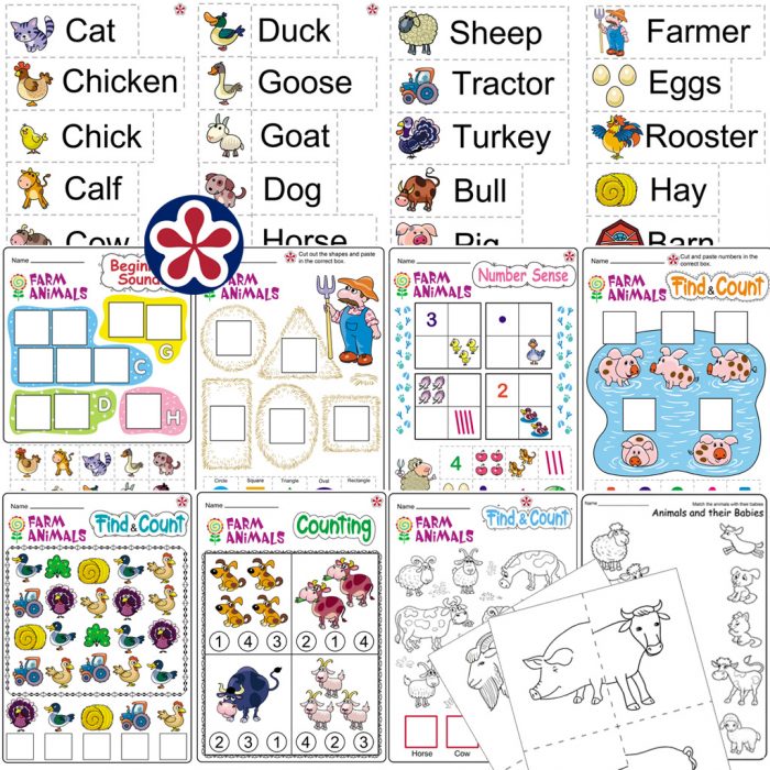 Farm Animal Activity Sheets