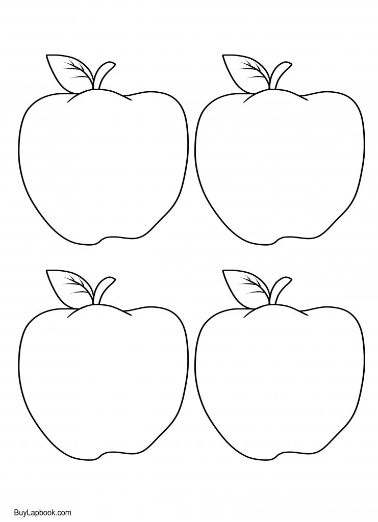 apple tree template for children