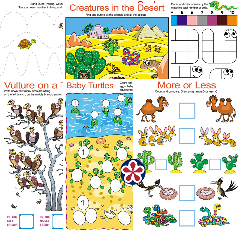 Animal Worksheets Australia Asia Desert BuyLapbook