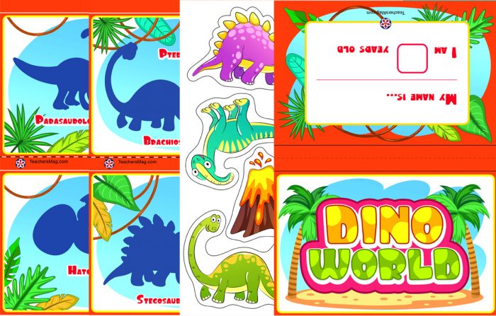 Dino-mite Dinosaur Party Games Printable for Young Kids