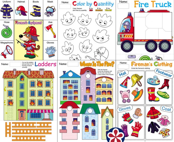 Fire Safety-Themed Worksheets and Activities | BuyLapbook