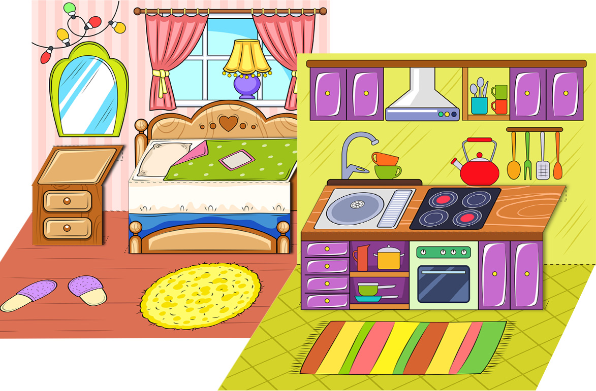 Paper Doll House Stock Illustrations – 629 Paper Doll House Stock