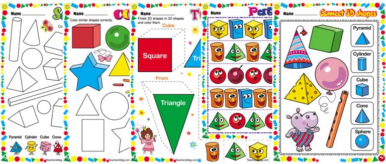3D Shapes Pack: Worksheets and Activities | BuyLapbook